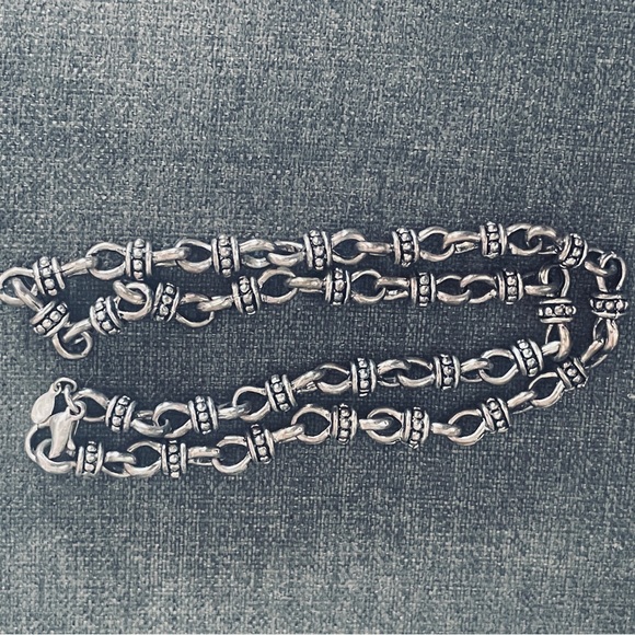 Gorgeous rare Premier Designs heavy signed Necklace 16” L. Natural silve… - Picture 2 of 6